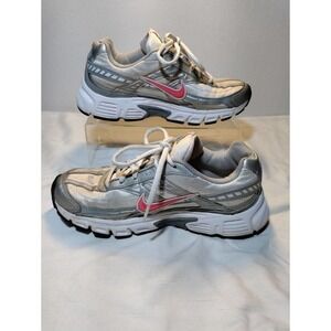 Nike Initiator running athletic shoe gray / pink women's size 8